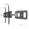 Techly ICA-PLB 148L supporto a parete per TV 165,1 cm (65 pollici) nero