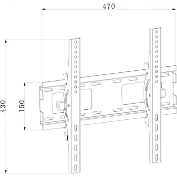 Techly ICA-PLB 231M Supporto TV/Base 139,7 cm (55