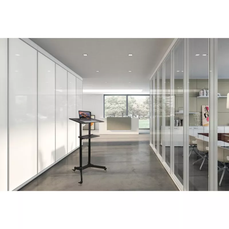 Techly ICA-TB TPM-1BK Carrello universale per notebook/proiettore, 103-125 cm, nero