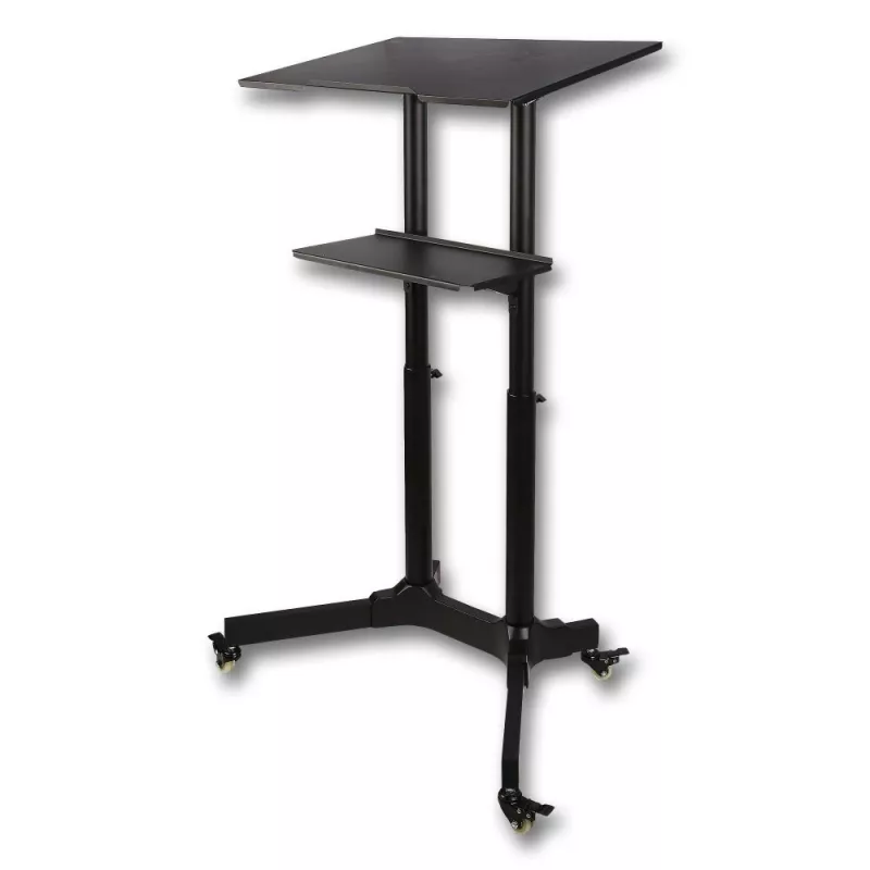 Techly ICA-TB TPM-1BK Carrello universale per notebook/proiettore, 103-125 cm, nero