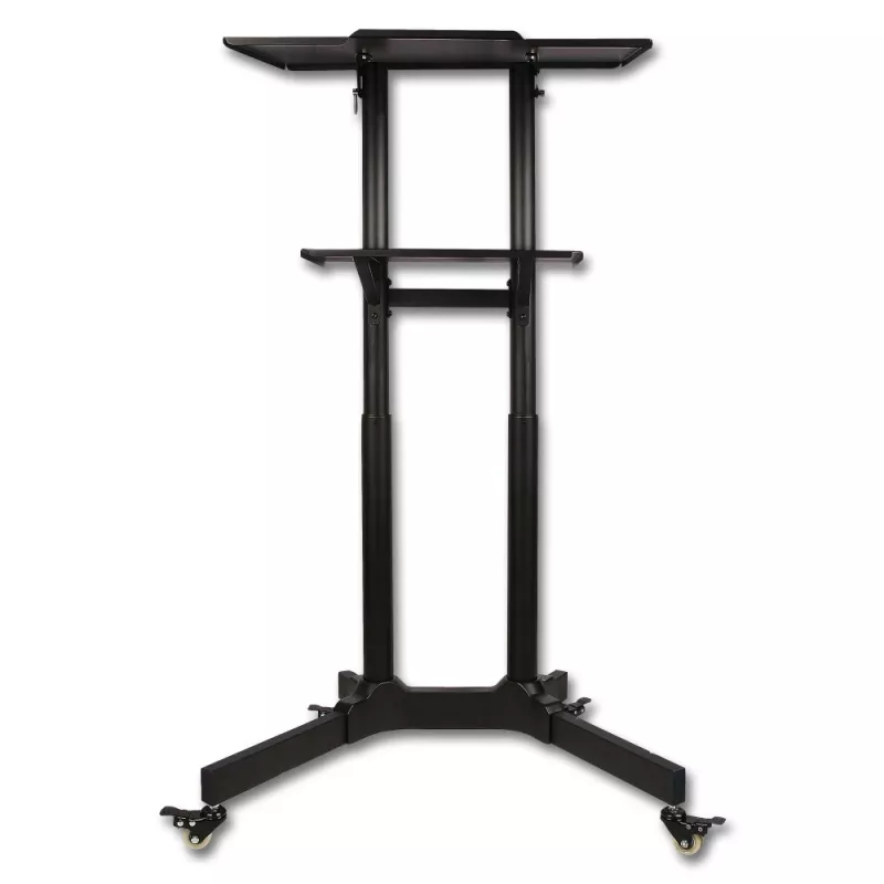 Techly ICA-TB TPM-1BK Carrello universale per notebook/proiettore, 103-125 cm, nero