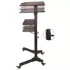 Techly ICA-TB TPM-1BK Carrello universale per notebook/proiettore, 103-125 cm, nero