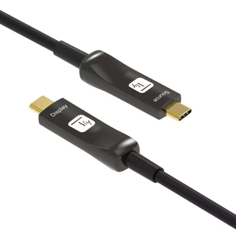 Techly ICOC-U3C-HY-010 Cavo USB 10 m USB-C nero
