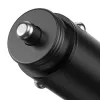 Techly caricabatterie mini da auto USB-A e USB-C Quick Charge 3.0 38W in metallo nero