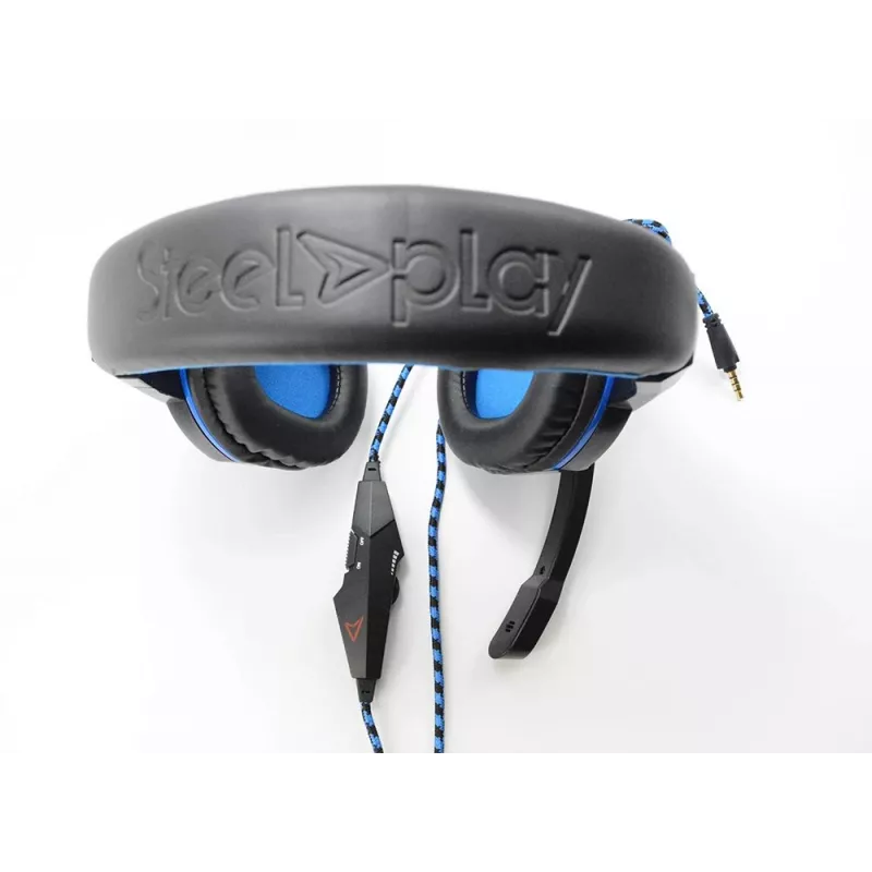 Steelplay HP41 headset con filo head-band gaming nero, blu