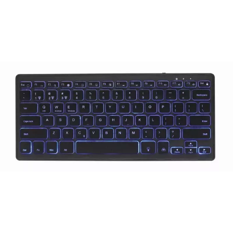 Tastiera Gembird KB-BTRGB-01-DE universale Bluetooth QWERTZ tedesco nero