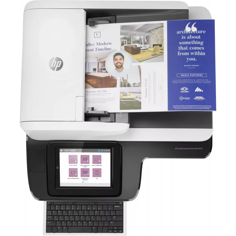 HP Scanjet Enterprise Flow N9120 fn2 scanner piano fisso e ADF 600 x 600 DPI A3 nero, bianco