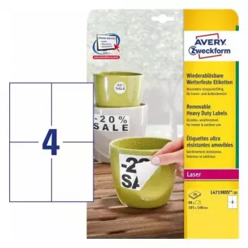 Etichetta autoadesiva per stampante Avery L4719REV-20