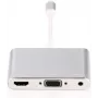 Hub interfacce Microconnect LIGHT-HUB4 Lightning 480 Mbit/s argento