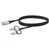 Cavo USB Schwaiger LKU 100 1,5m USB 2.0 A Micro-USB B nero argento