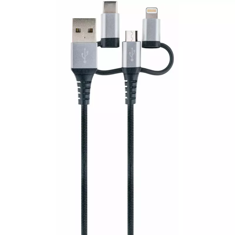 Cavo USB Schwaiger LKU 100 1,5m USB 2.0 A Micro-USB B nero argento