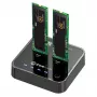 CoreParts MS-CLONER-SATA Docking station di archiviazione USB 3.2 Gen 2 (3.1 Gen 2) Type-C Nero