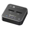 CoreParts MS-CLONER-SATA Docking station di archiviazione USB 3.2 Gen 2 (3.1 Gen 2) Type-C Nero