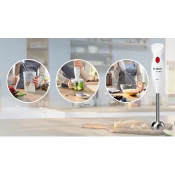 Frullatore a immersione Bosch MSM24500 400 W rosso, bianco