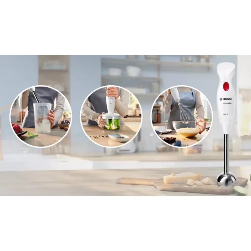 Frullatore a immersione Bosch MSM24500 400 W rosso, bianco