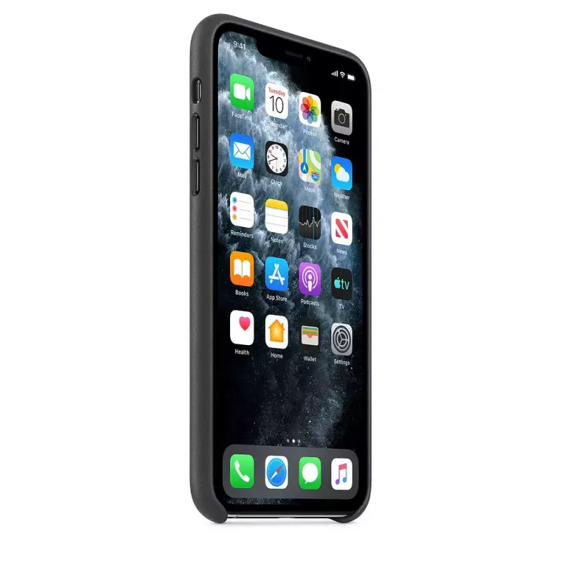 Cover Apple iPhone 11 Pro Max custodia in pelle nero