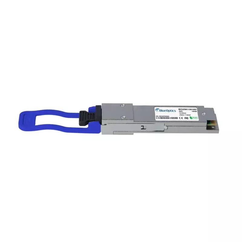 BlueOptics OPT-0045-BO Transceiver QSFP, 40GBASE-PLR4, MPO/MTP, monomodale 1310nm 10 km, compatibile con F5 Networks (BO25K13910D)