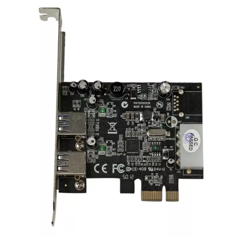 StarTech.com adattatore per scheda PCI Express (PCIe) SuperSpeed USB 3.0 a 2 porte con UASP - alimentazione LP4