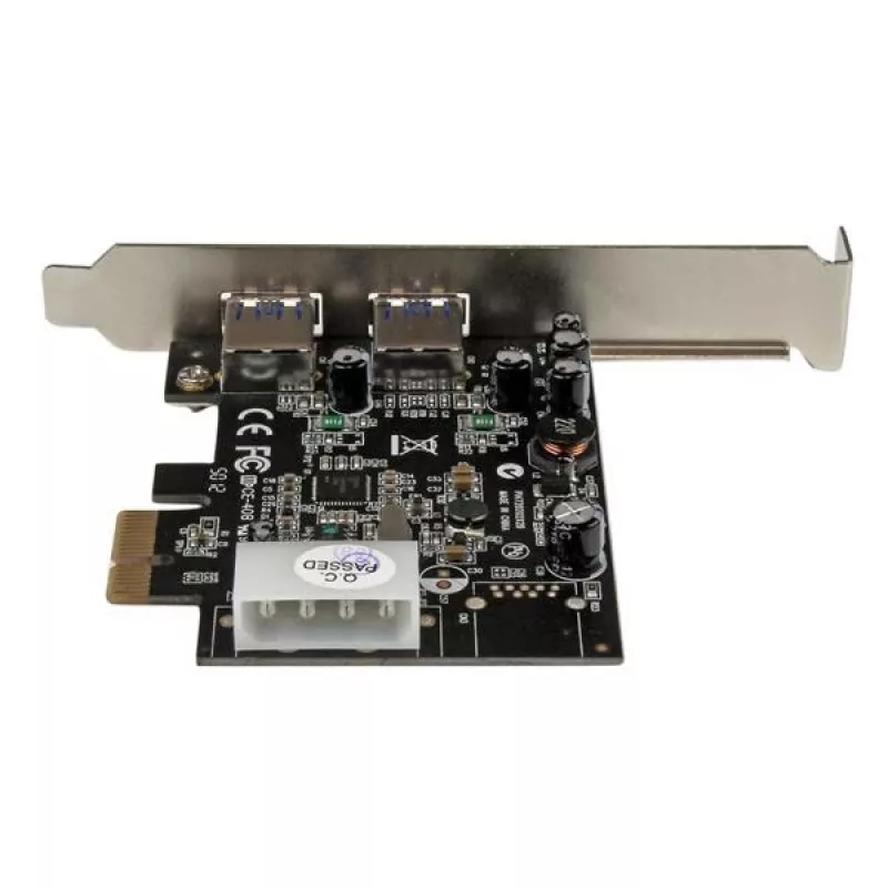 StarTech.com adattatore per scheda PCI Express (PCIe) SuperSpeed USB 3.0 a 2 porte con UASP - alimentazione LP4