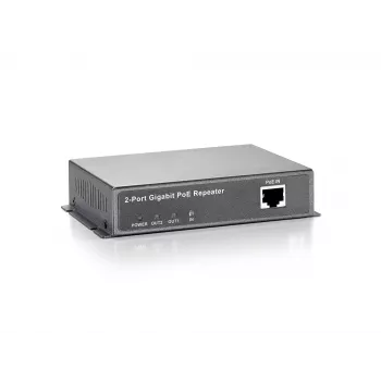Ripetitore PoE Gigabit LevelOne, in cascata, 2 uscite PoE, ripetitore di rete, 100 m, 1000 Mbit/s, full duplex, half duplex, 10/100/1000Base-T(X), IEEE 802.3x