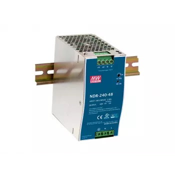 Alimentatore industriale LevelOne 48V DC, 240W, guida DIN, PoE