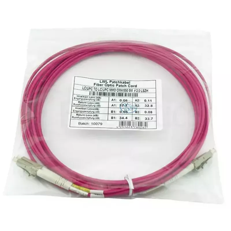 BlueOptics QK733A-BO cavo in fibra ottica InfiniBand 2 m 2x LC viola