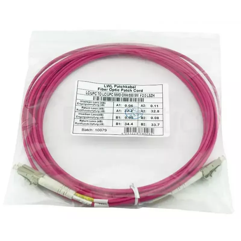 BlueOptics QK736A-BO cavo in fibra ottica InfiniBand 30 m LC viola