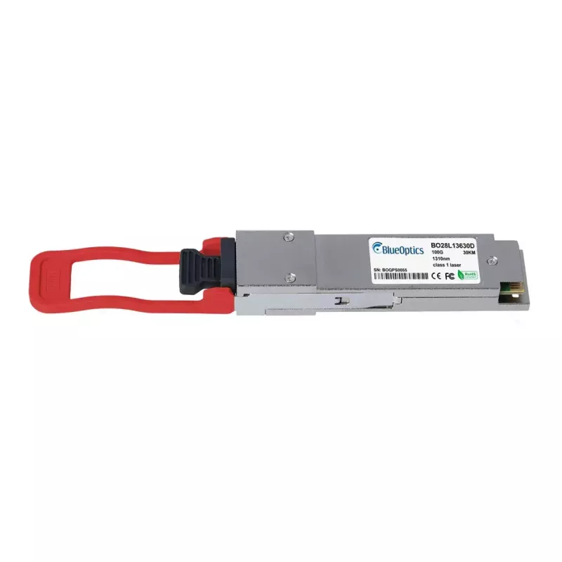 BlueOptics QSFP-100G-ER4-S-BO Transceiver QSFP28, 100GBASE-ER4, monomodale 40 km, LC Duplex