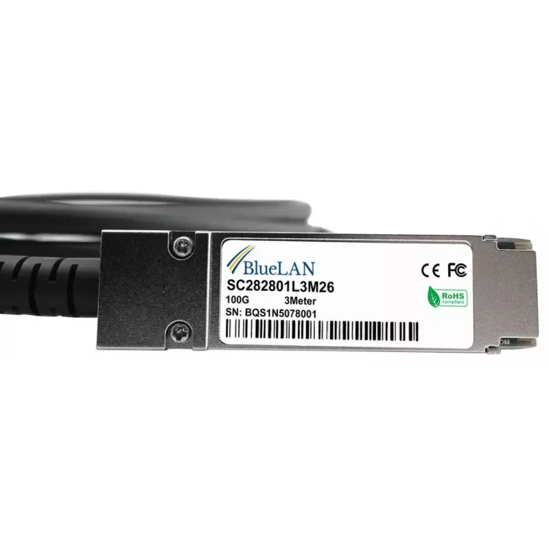 Cavo in fibra ottica InfiniBand BlueOptics QSFP28-DAC-2M-PS-BL 2 m connettore/connettore