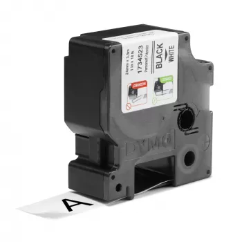 DYMO Rhino etichette in poliestere industriali permanenti | 24 mm x 5,5 m | stampa nera su bianco | autoadesive | per etichettatrici LabelManager e Rhino