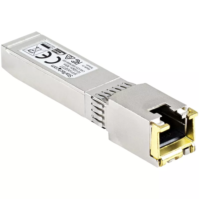 Modulo ricetrasmettitore SFP+ conforme MSA StarTech.com - Modulo SFP+ MSA non codificato - 10GBASE-T - SFP su RJ45 Cat6/Cat5e - 10GE Gigabit Ethernet SFP+ - RJ-45 30 m