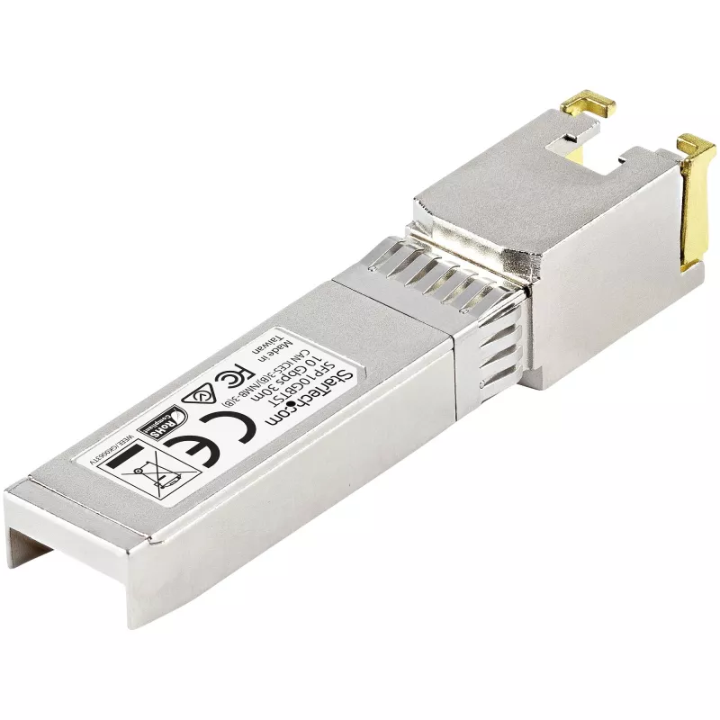 Modulo ricetrasmettitore SFP+ conforme MSA StarTech.com - Modulo SFP+ MSA non codificato - 10GBASE-T - SFP su RJ45 Cat6/Cat5e - 10GE Gigabit Ethernet SFP+ - RJ-45 30 m
