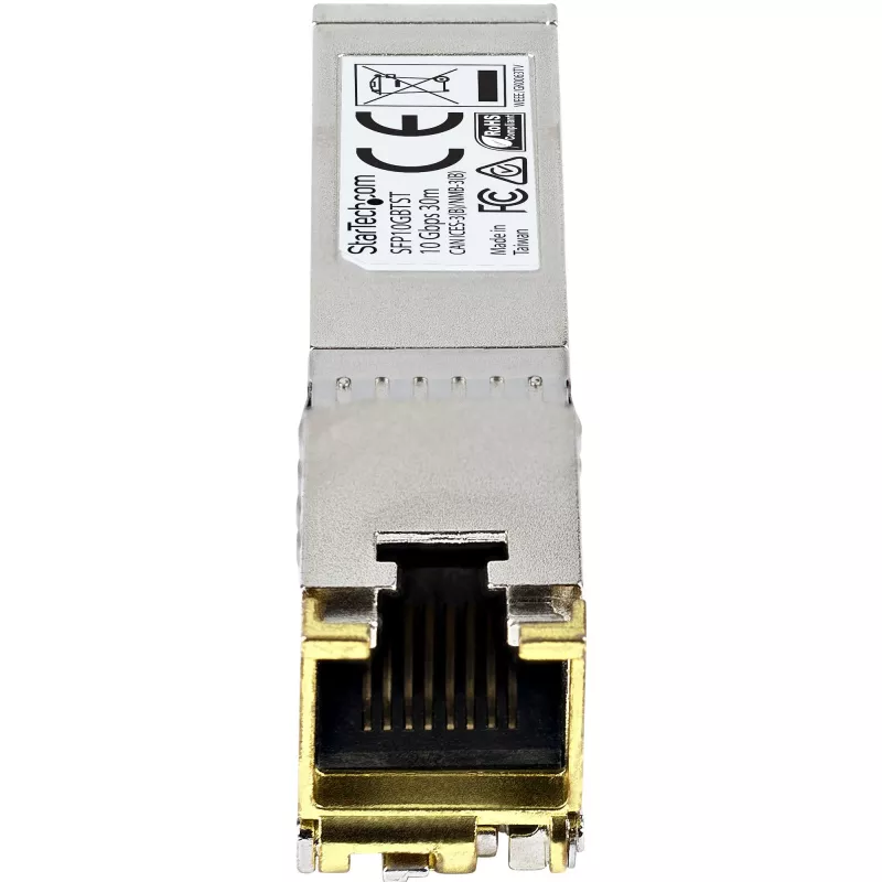 Modulo ricetrasmettitore SFP+ conforme MSA StarTech.com - Modulo SFP+ MSA non codificato - 10GBASE-T - SFP su RJ45 Cat6/Cat5e - 10GE Gigabit Ethernet SFP+ - RJ-45 30 m