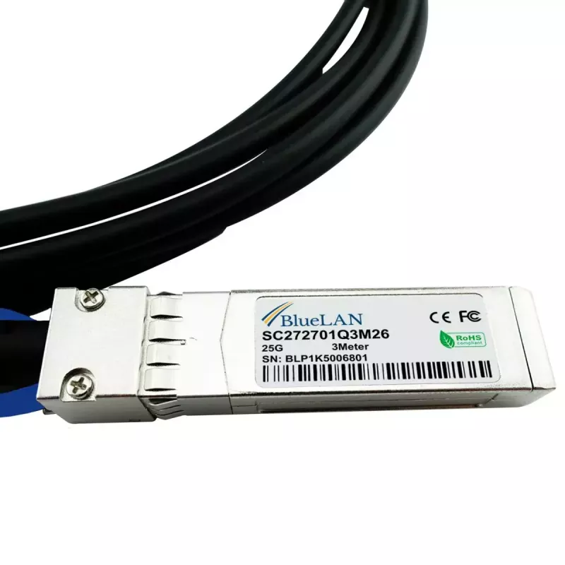 Cavo in fibra ottica InfiniBand BlueOptics SFP28-DAC-3M-GM-BL 1 m nero