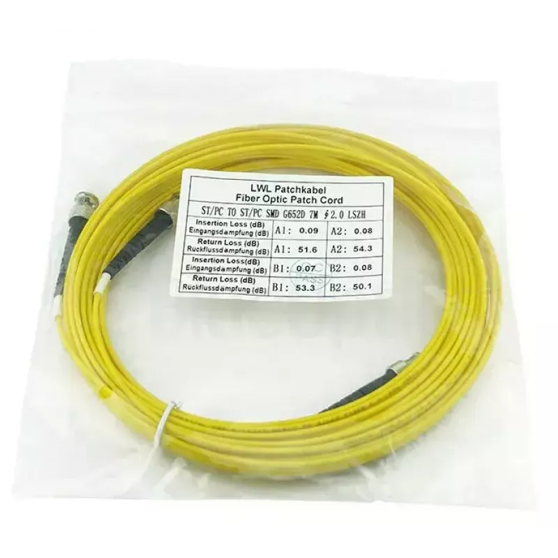 Cavo in fibra ottica BlueOptics SFP3333BU7.5MK 7,5 m ST giallo