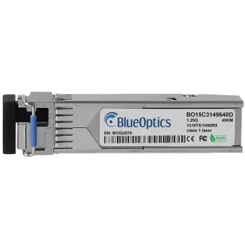Modulo ricetrasmettitore SFP BlueOptics SFP-GIG-BX-U40-BO 1250 Mbit/s 1310 nm
