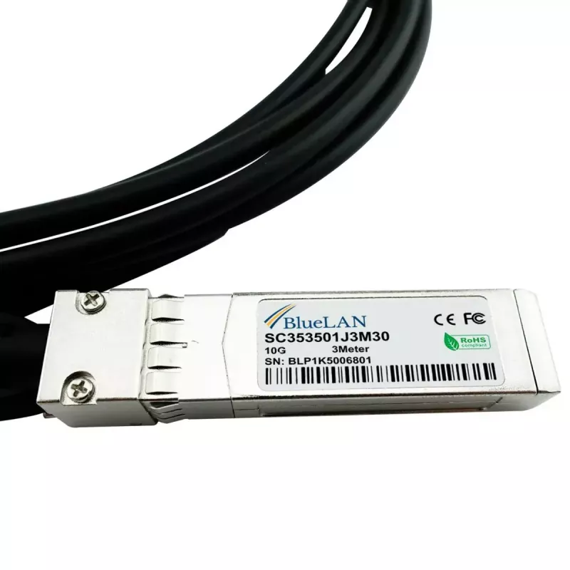 Cavo SFP+ BlueOptics SFPP-DAC-1M-NA-BL 1m connettore maschio/connettore maschio