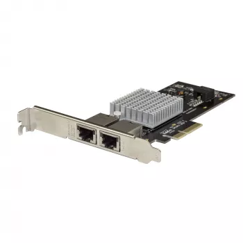 StarTech.com scheda adattatore di rete PCIe dual-port 10G - adattatore di interfaccia di rete Intel-X550AT 10GBASE-T & NBASE-T PCI Express 10/5/2.5/1GbE Multi-Gigabit Ethernet 5 velocità NIC scheda LAN