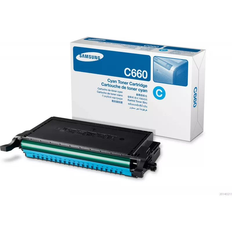 Samsung CLP-C660B cartuccia toner ciano ad alta capacità, 2000 pagine, ciano, 1 pz.