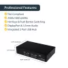 Switch KVM USB DisplayPort a 4 porte StarTech.com con audio, 3840 x 2400 pixel, nero