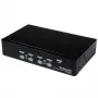 StarTech.com switch KVM USB 4 porte 1HE rackmount con OSD, 1920 x 1440 pixel, montaggio a rack, 5,4 W, 1HE, nero