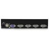StarTech.com switch KVM USB 4 porte 1HE rackmount con OSD, 1920 x 1440 pixel, montaggio a rack, 5,4 W, 1HE, nero