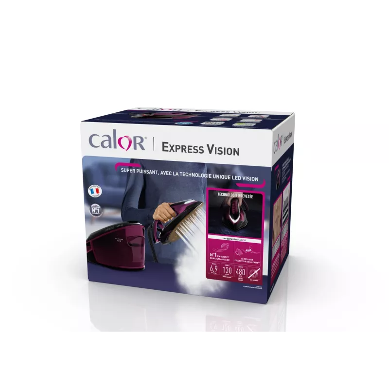 Ferro da stiro Tefal Express Vision SV8152 2800 W 1,8 l suola Durilium AirGlide Autoclean viola, nero