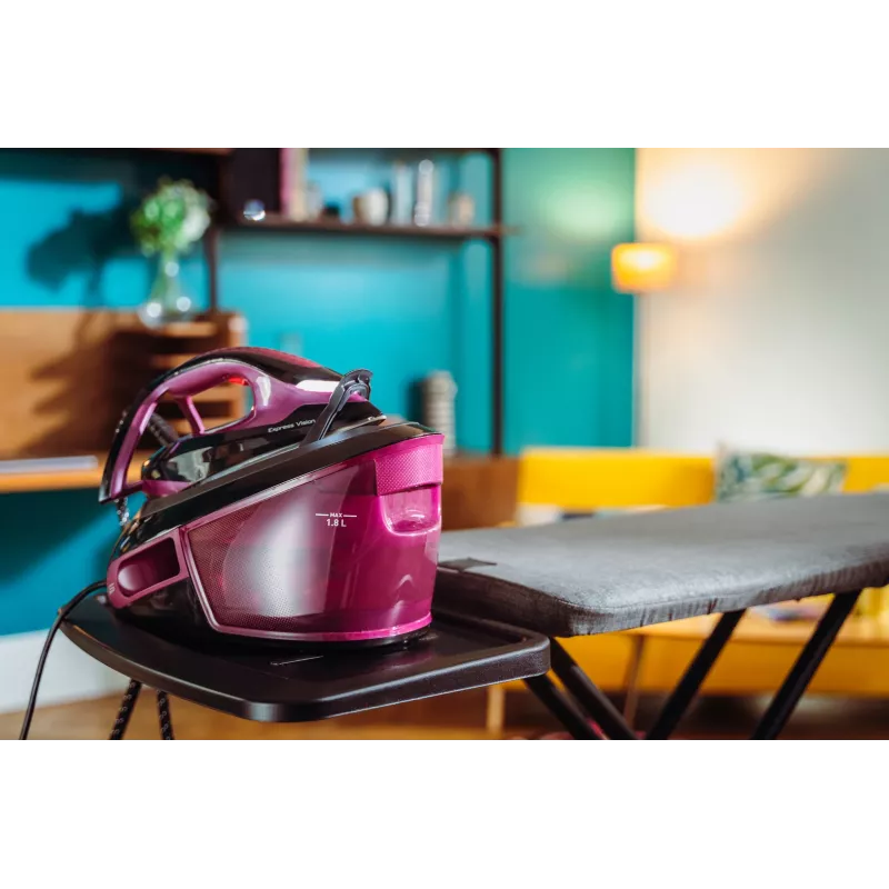 Ferro da stiro Tefal Express Vision SV8152 2800 W 1,8 l suola Durilium AirGlide Autoclean viola, nero