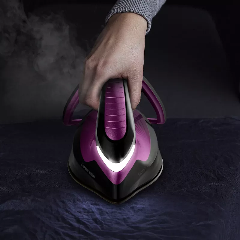 Ferro da stiro Tefal Express Vision SV8152 2800 W 1,8 l suola Durilium AirGlide Autoclean viola, nero