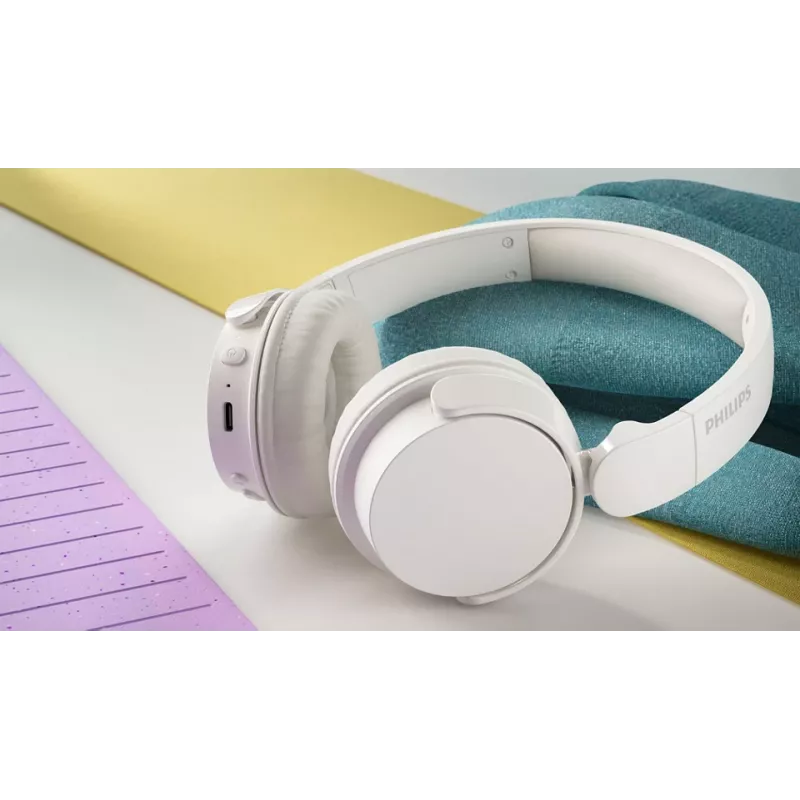 Cuffie/headset Philips serie 4000 TAH4209WT/00 wireless on-ear chiamate/musica Bluetooth bianco
