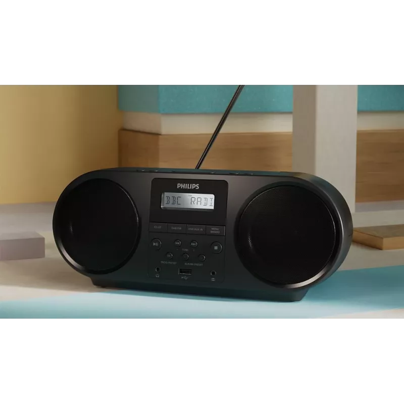 Philips TAZ6000/10 Lettore CD nero Lettore CD portatile