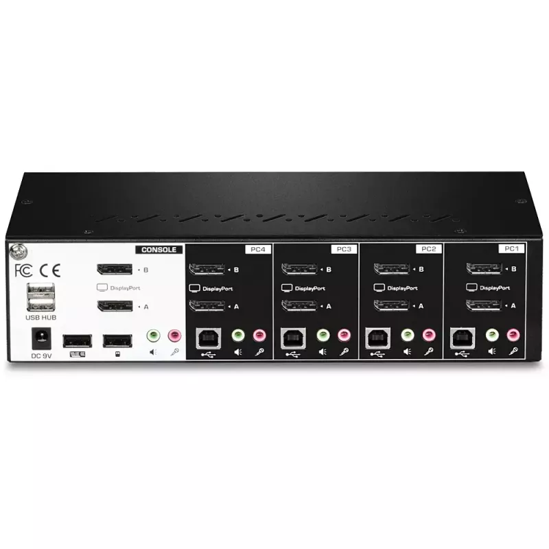 Switch KVM Trendnet TK-440DP nero argento