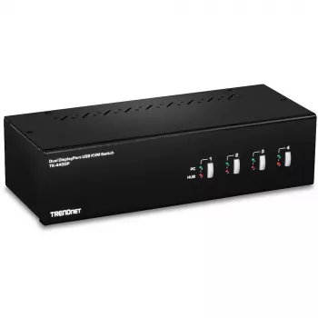 Switch KVM Trendnet TK-440DP nero argento