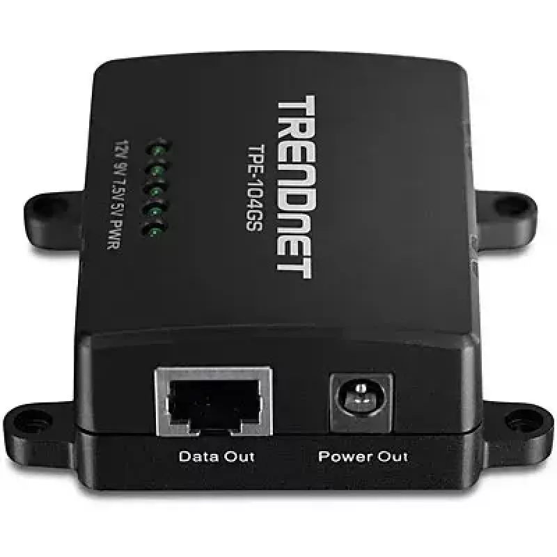Splitter di rete Trendnet TPE-104GS nero Power over Ethernet PoE